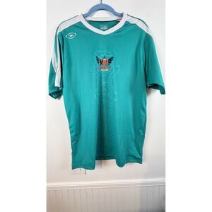 Xara Soccer Japan Yokohama International Shirt Teal 2002 JPN Jersey Mens Medium